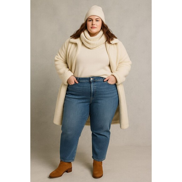 Universal Thread Jeans Women's 22W Highest Rise Taper Medium Denim Wash NWT - Picture 1 of 11